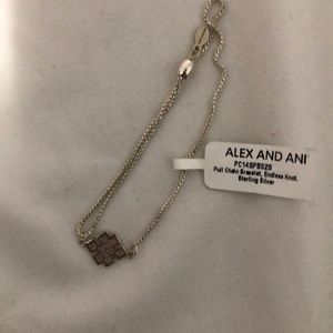 Alex and Ani Endless Knot pull chain bracelet
